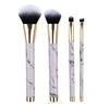 New two generation marble makeup brush private label 4 makeup brush sets.