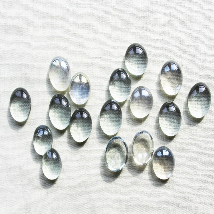 Custom Purple Flat Green Handmade Art Glass Marbles For Vase Filler