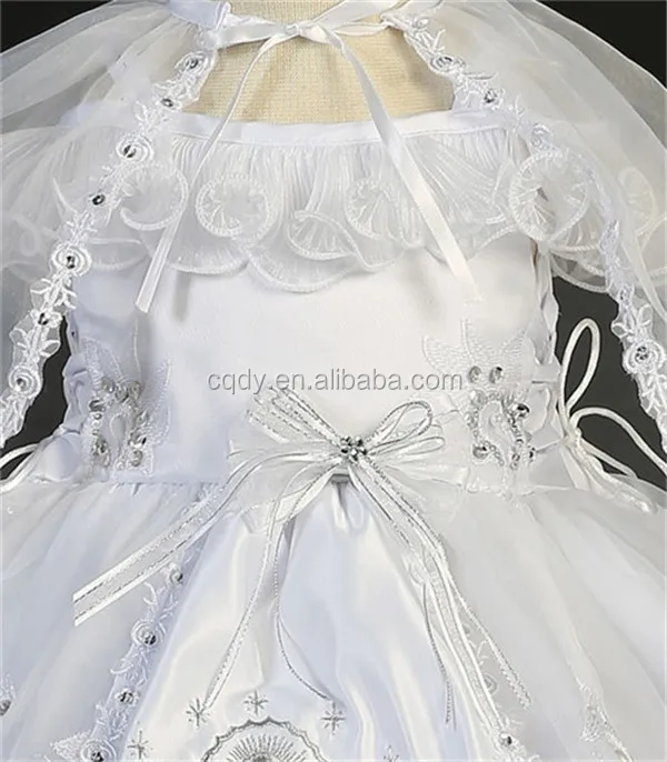 2015 Wholesale White Christening Gowns Dresses For Baby Girl Christening Baptism Dresses Formal