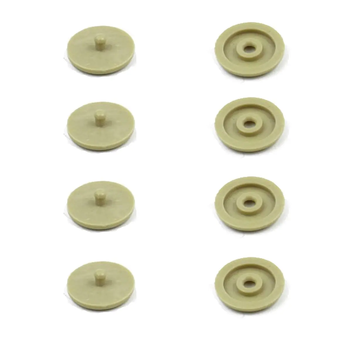 Beige As Seen on TV Seat Belt Stop Button Buttons Prevent Seatbelt Buckle from Sliding Down The Belt Set of 4 Plastic Seat-Belt Stopper Clips Snap-On System No Welding Required Beige