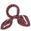 Fashion women silky shawl wave point foulard square head scarves wraps scarf