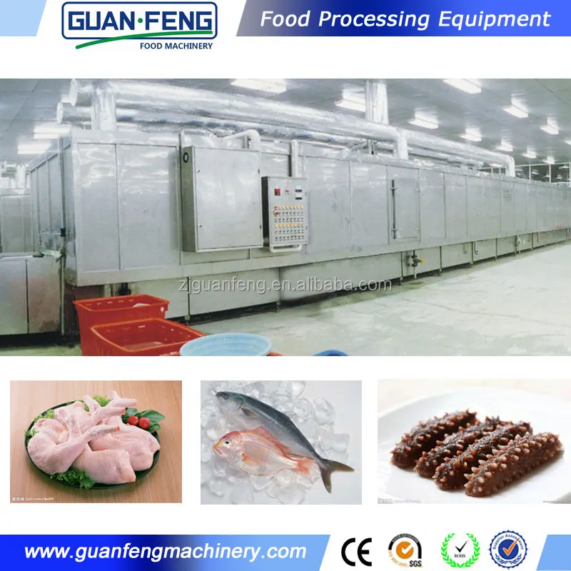 Wholesale China Merchandise banana freezing machine IQF tunnel freezer