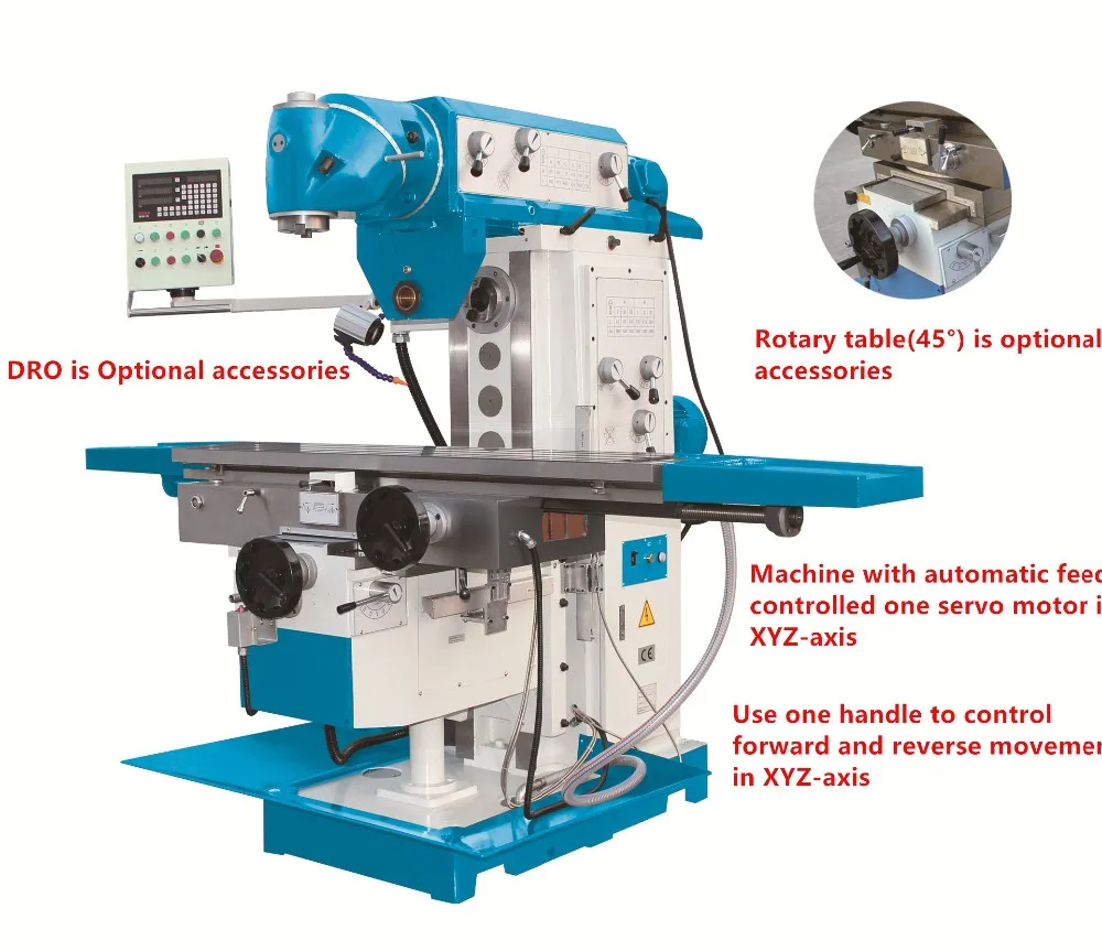 Xl6436w Universal Swivel Head Milling Machine With Rotary Table Buy