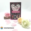 Promotional Beautiful Unique Elegent and Fashion Greeting Card for Valentine's Day