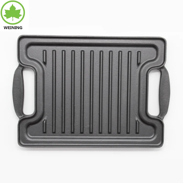 Cast Iron Cookware Griddle Bbq Reversible Grill Pan Plate Buy Cast