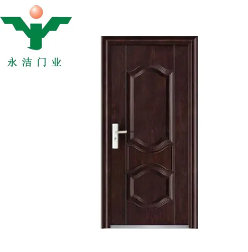 Puerta de madera interior puerta diseños recubierto de pvc puerta de acero puertas de seguridad