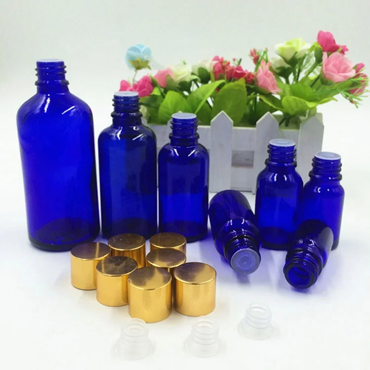 Beauty Blue 250 Ml Massage Oil Bottles With Black Lid Buy 250 Ml Oil Bottles Glass Bottles For