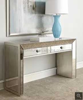 Beads 2 Drawers Mirrored Decoration Console Table Furniture Beads 2 Drawers Mirrored Decoration Console Table Furniture