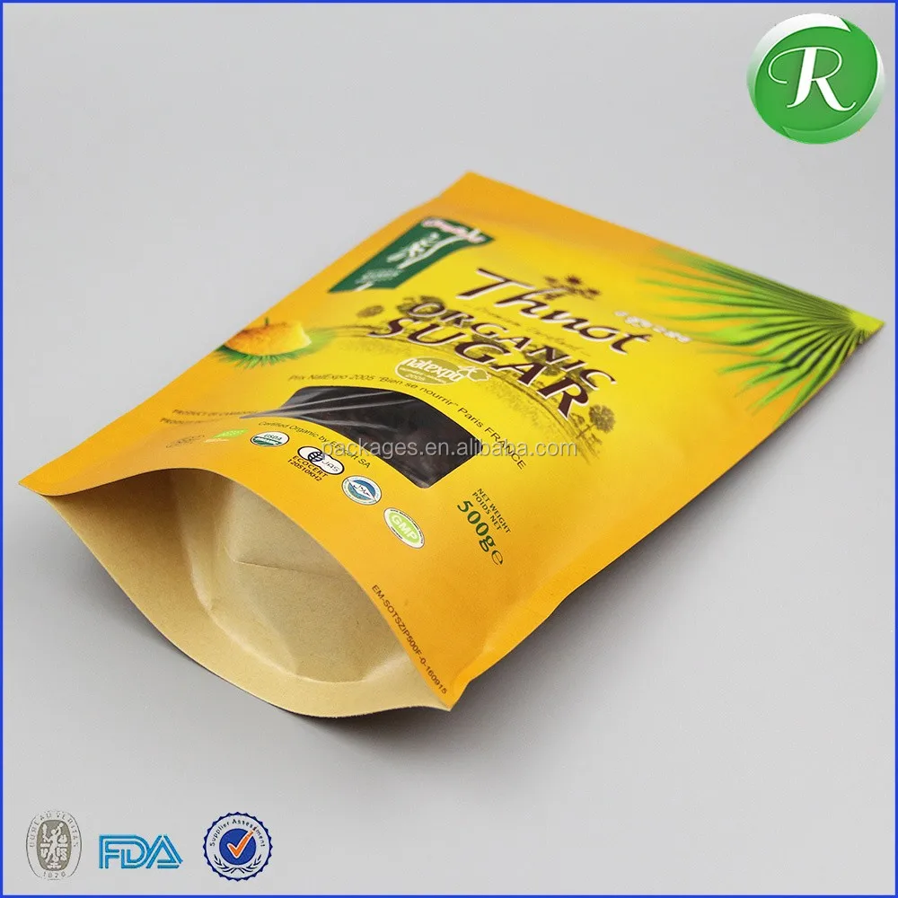 Wholesale Moistureproof Kraft Food Grade Packaging Small Wax Lined
