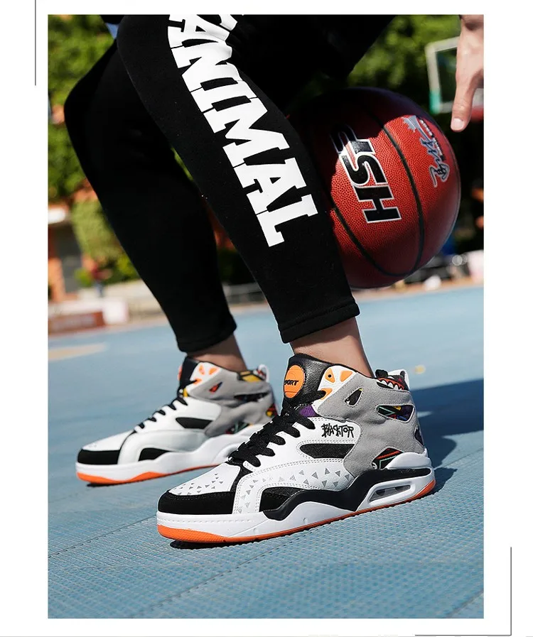 High Top Men's Sports Shoes Basketball,Air Basketball Shoes Men