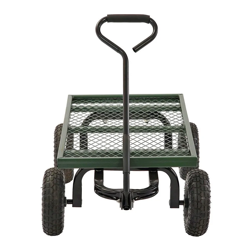 钢板条车马车手推车拖车重型户外大型草坪车花园手推车