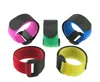 Adjustable heavy duty customize logo wire management and luggage elastic hook and loop strap belt with metal buckle