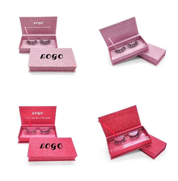 Shuying Sy Cardboard Red Fancy Eyelash Lash Box Packaging Red Eyelash
