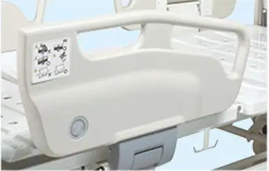 ABS headboard and guardrail three shark hospital bed