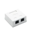 MT-5826 Dual 2 port UTP CAT.6 RJ45 surface mounted box