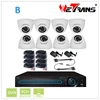 HD KIT-2408S-B HD 720P Camera 24 IR LEDs 20m Night Vision Dome Indoor H.264 P2P CCTV DVR 8CH CCTV H.264 4CH DVR Combo CCTV Camer