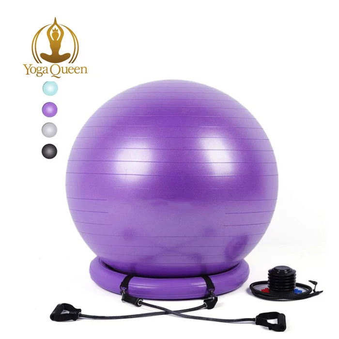 Exercise Gym Yoga Ball Set Premium Antiburst Exercise Ball With 15lb