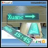 Size 440*93*15 mm P5-16*80 Ultra-Thin USB and Micro SMD (TF) card controlling single green color LED display