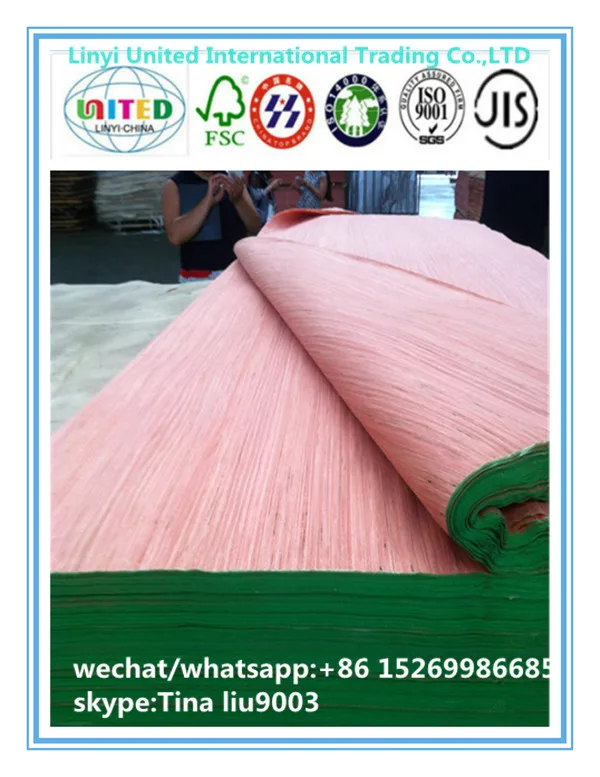 engineered sapele wood veneer/ebony wood price