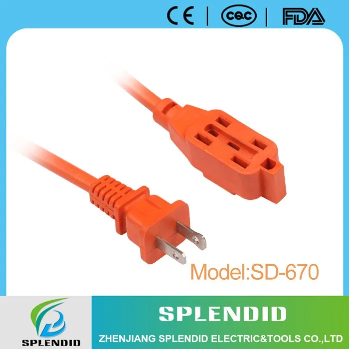 Manufacturer 2 Pin Extension Cord With Two Female Ends Buy 2 Pin Extension Cord,Extension Cord