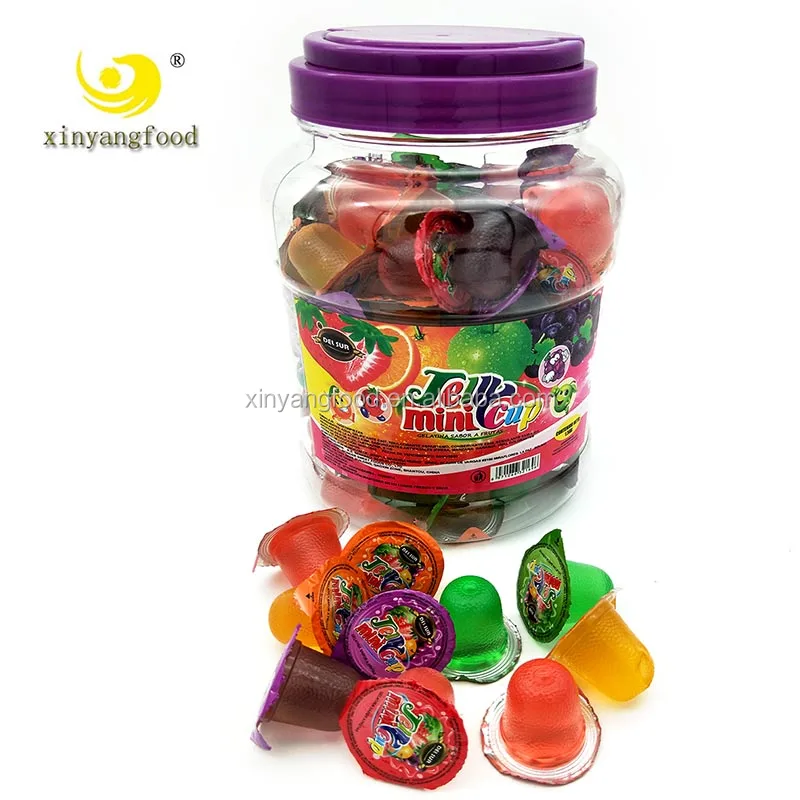 Tarro Redondo De 15g Surtido De Mini Gelatina,Taza De Gelatina Con