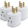 3 Outlet Wall Adapter Tap, 3 Prong Portable Travel Mini Plug Grounded Indoor AC Outlet