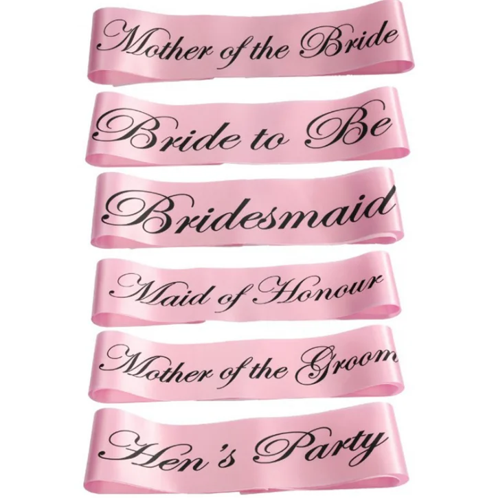 bridesmaid sash