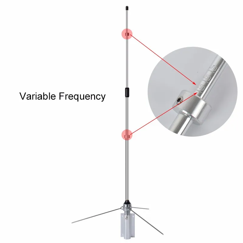 Wireless VHF UHF Aluminum Alloy Aerial Alterable and Adjustable SL-16 2 Way Radio Car Antenna