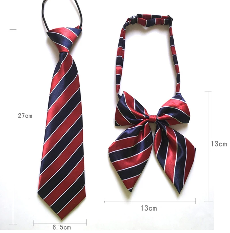 High quality Unisex Imitation silk tie collar flower cable tie student bow tie for School