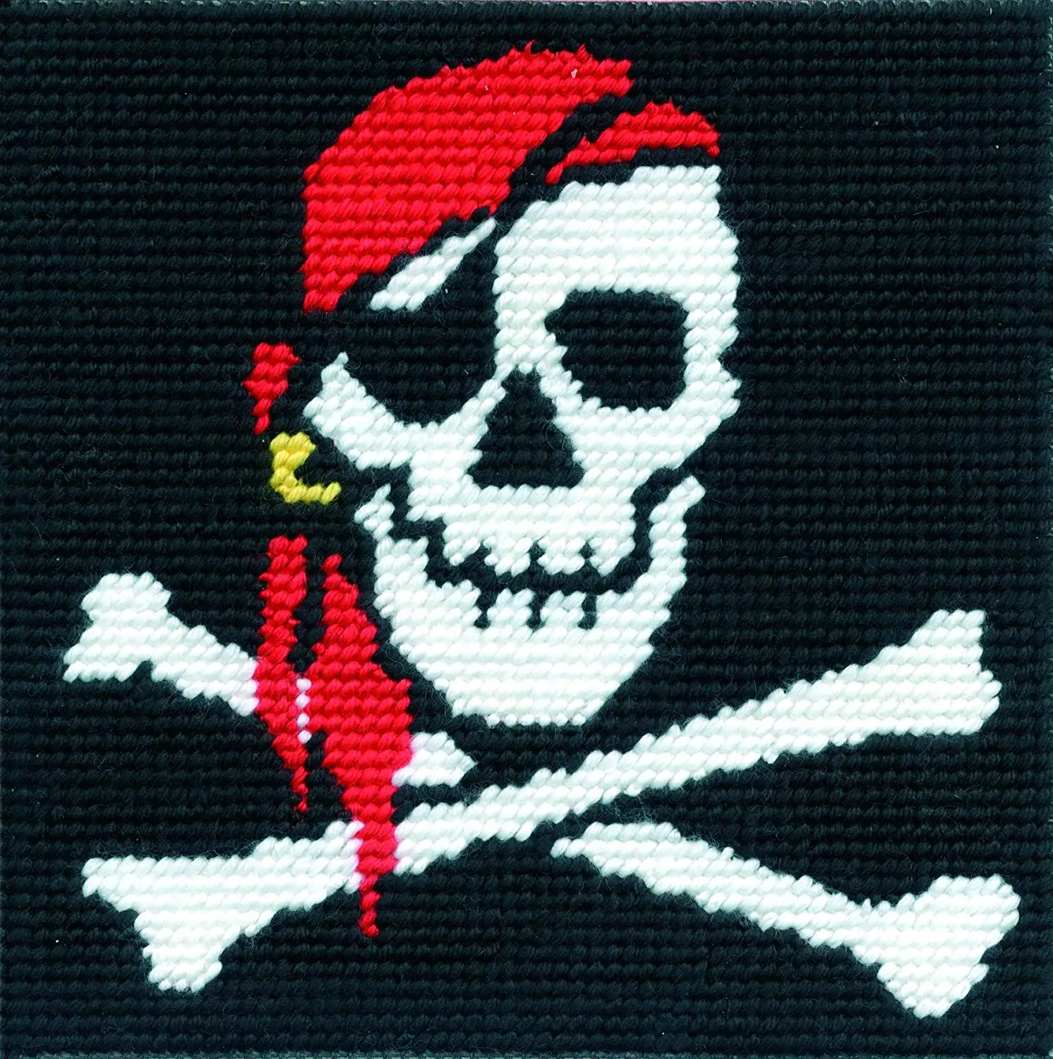 Пиратский череп вышивка