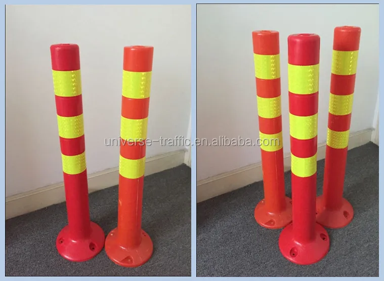 Spring Reflective Flexible Bollard Plastic Bollard Parking Bollards ...