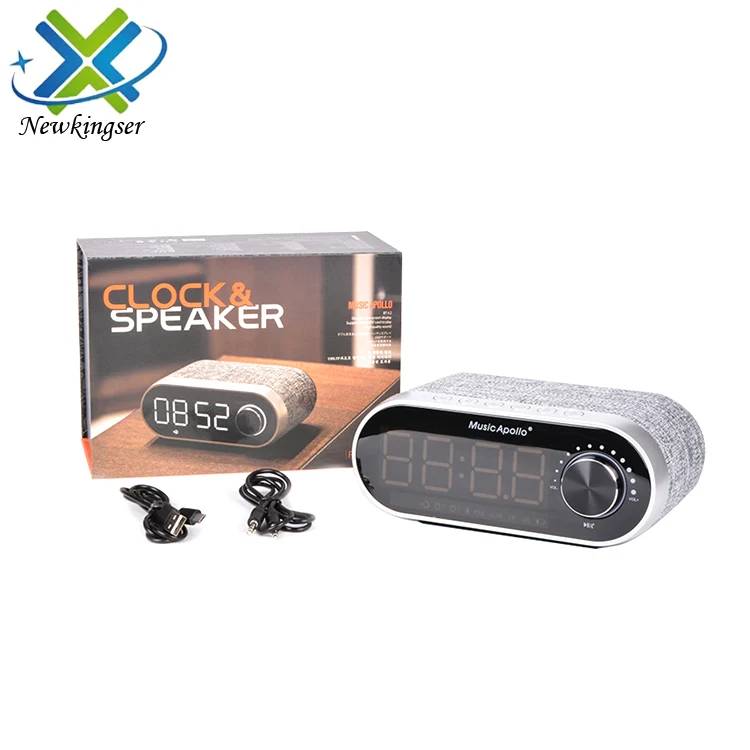 Music Apollo A1 2018 New LED Alarm Clock Wireless Speaker FM Radio Speaker - ANKUX.COM