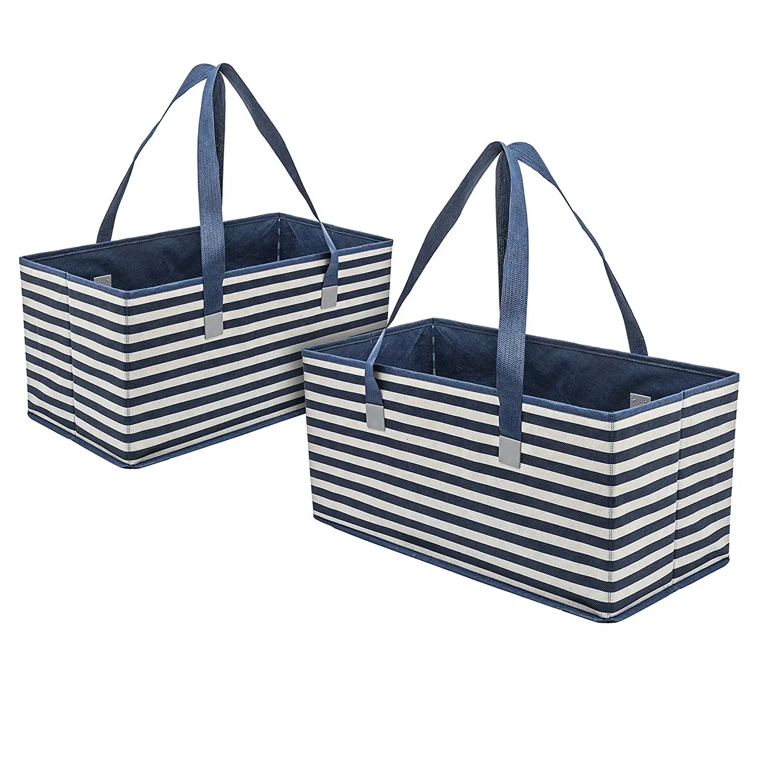 Customized High Quality Reusable Foldable Tote Bag Shopping Collapsible Boxes With Reinforced