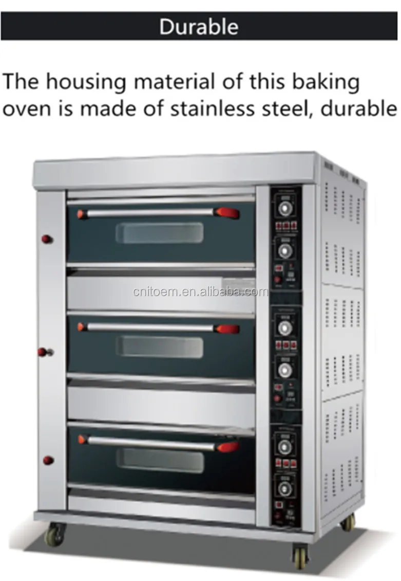 3 Deck 6 Trays Industrial Gas Bread Baking Oven For Sale Buy Baking