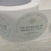 High-end Customized adhesive gold foil stamping FSC paper label PMS printing