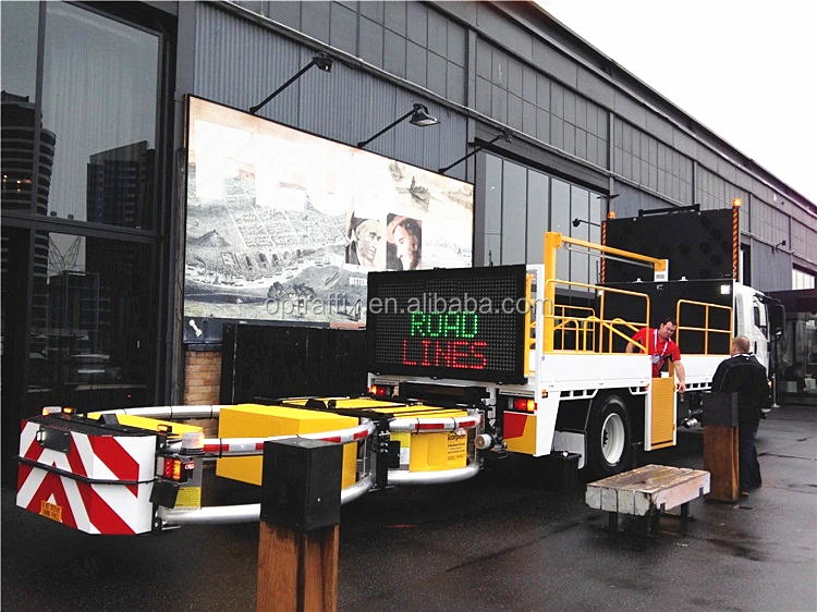 Oem Vehicle Mounted Outdoor Led Screen Traffic Safety Dynamic Message ...