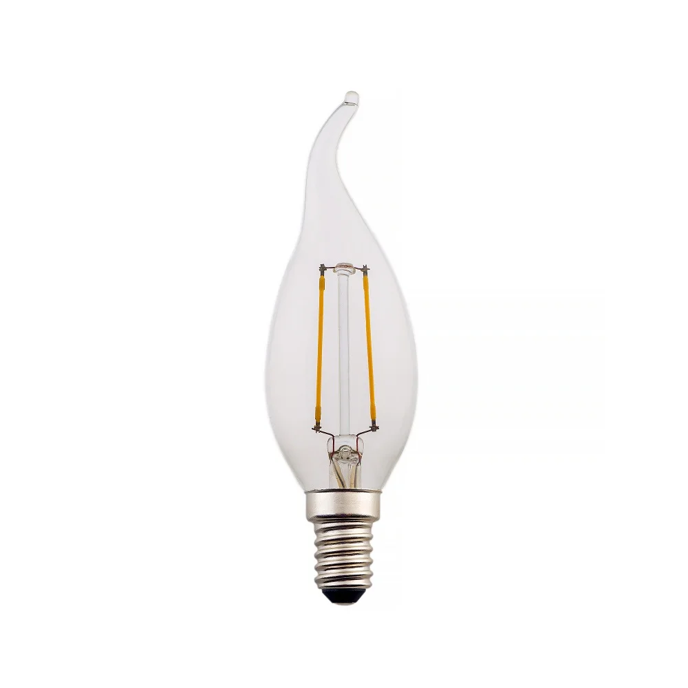 High quality range hood led lamps CT35 candle filament led bulb E12 4W 400LM clear frosted bulb from Amazon hot selling bulbs