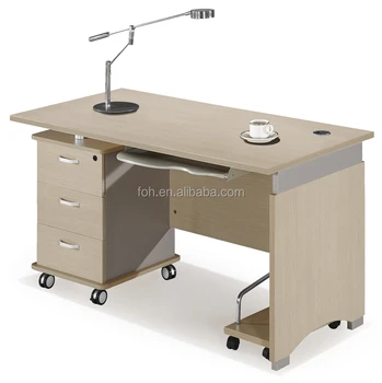 New Computer Desk With Keyboard Tray Cpu Holder And Movable