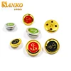 custom made logo fancy decorative brass metal sewing buttons for clothing