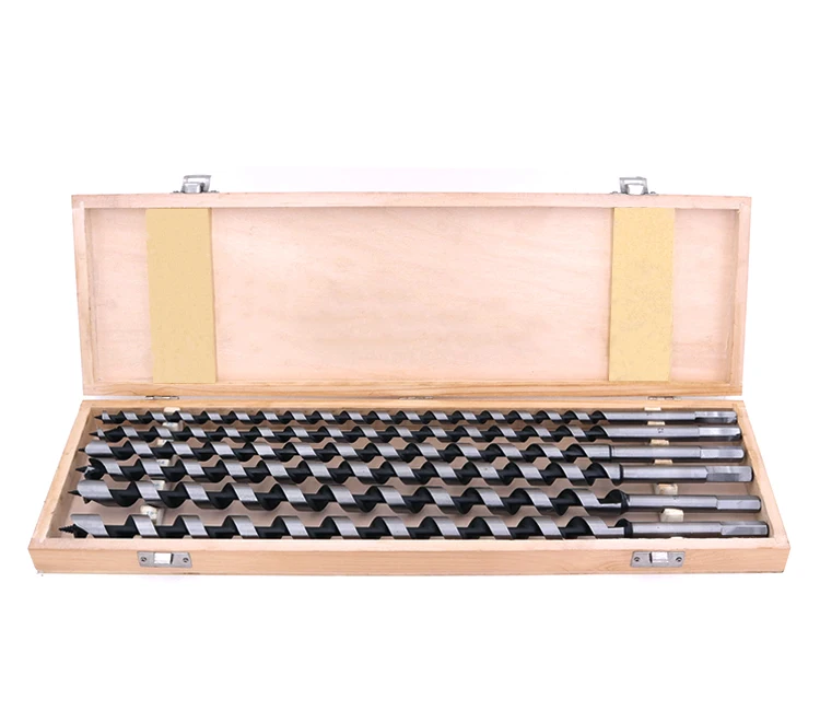 6Pcs 460mm Wood Auger Drill Bit Kit in  Case