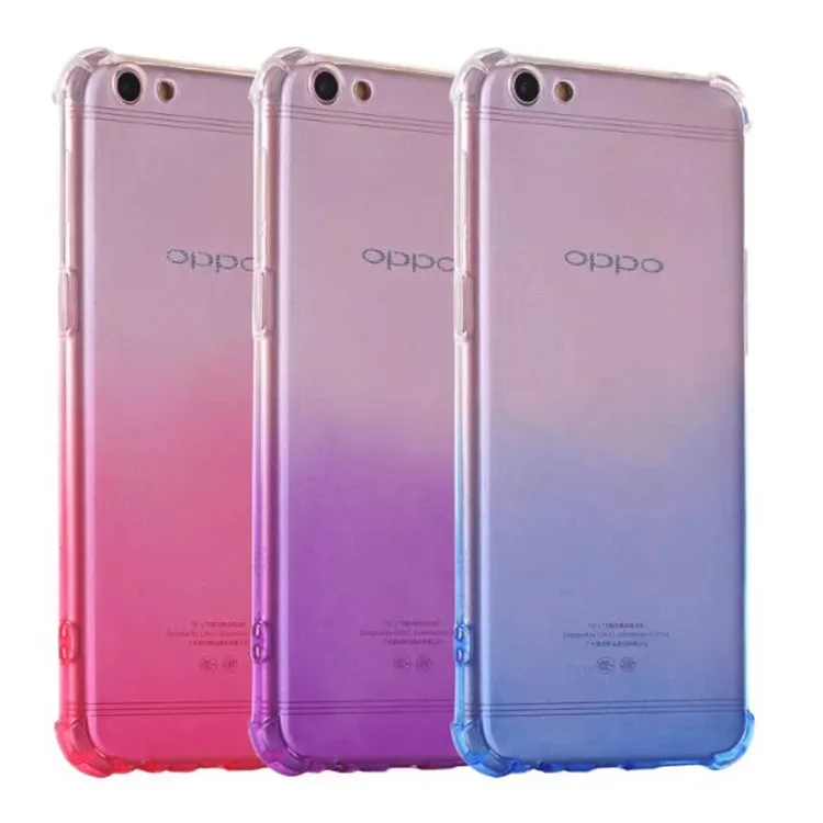 Tốt nhất bán điện thoại di động phụ kiện cho OPPO R9S cộng với màu gradient trường hợp di động bán buôn trường hợp điện thoại