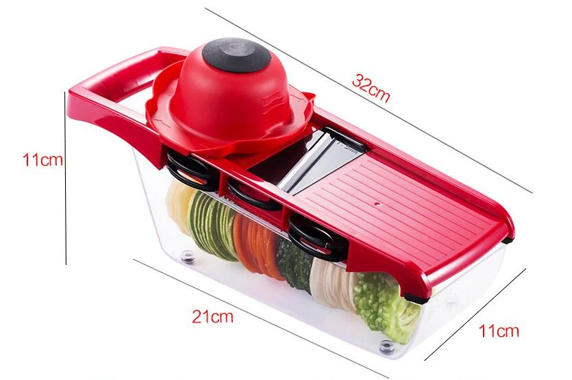 Manual Multi Blade Vegetable Slicer Cutter For Cucumber,Onion,Cheese