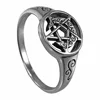 Husuru Jewelry Factory Direct Custom Made Metal Alloy Pewter Star David Crescent Moon And Star Medallion Wide Cast Ring