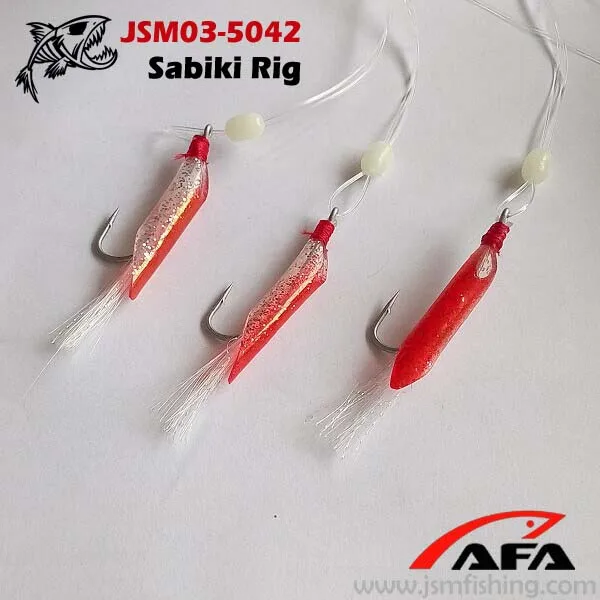  Wholesale Fishing Tackle Fishing Sabiki Rigs Jsm03-5042 Real Fish Hook 