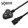SIPU high speed electrical wire ac power cord types 3 pin power cable