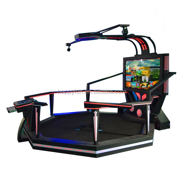Interactive 9d vr shooting game machine HTC vive 9d vr standing VR space game platform