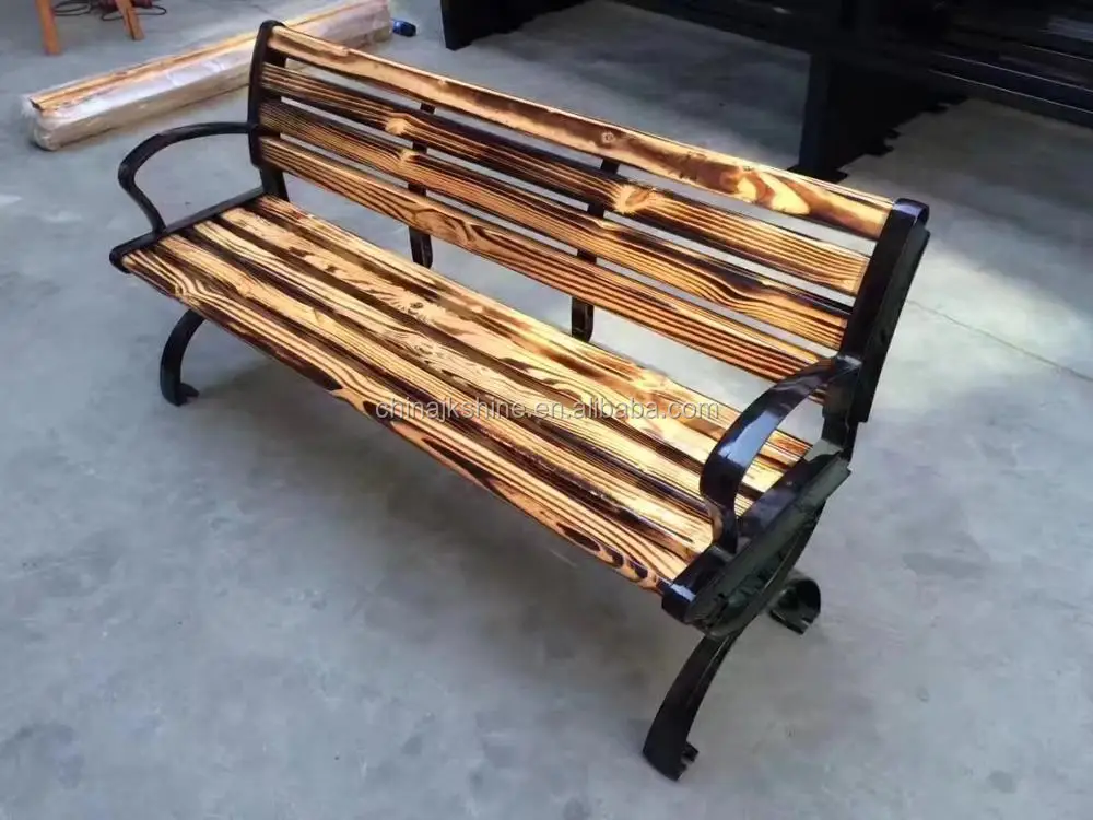Outdoor Park Long Wooden Garden Bench Picture Multi Timber Seating