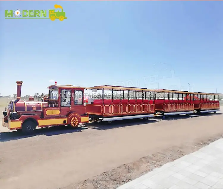 Children trackless sightseeing electric train rides manufacturer