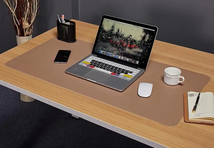 Wholesale High Quality Soft Pu Leather Table Writing Mat Custom Office