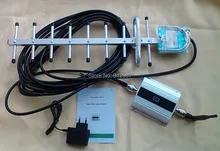 Free shipping asian ,USA GSM signal repeater booster with LCD display for mobile phone full set 1set/lot
